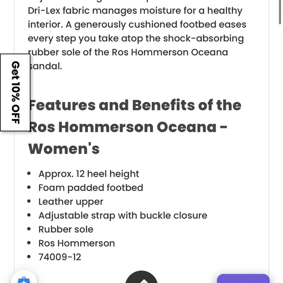 Ross Hommerson oceana leather sling back flats size 8 - Picture 10 of 10